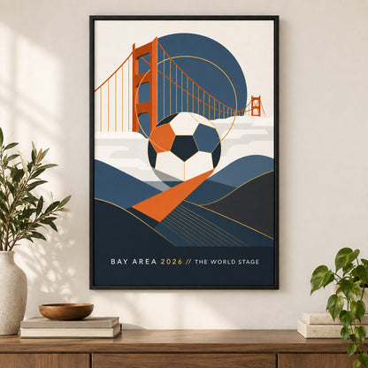 Bay Area 2026 Soccer Canvas Painting for Game Room Decor | black_independent_close