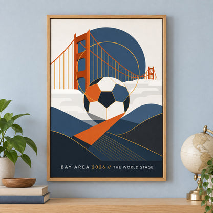 Bay Area 2026 Soccer Canvas Painting for Game Room Decor | brown_independent_close