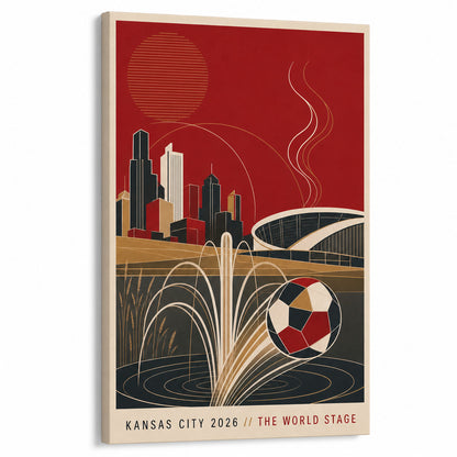 Kansas City 2026 Soccer Canvas Painting for Game Room Decor - soccer canvas wall art by JOJOShop