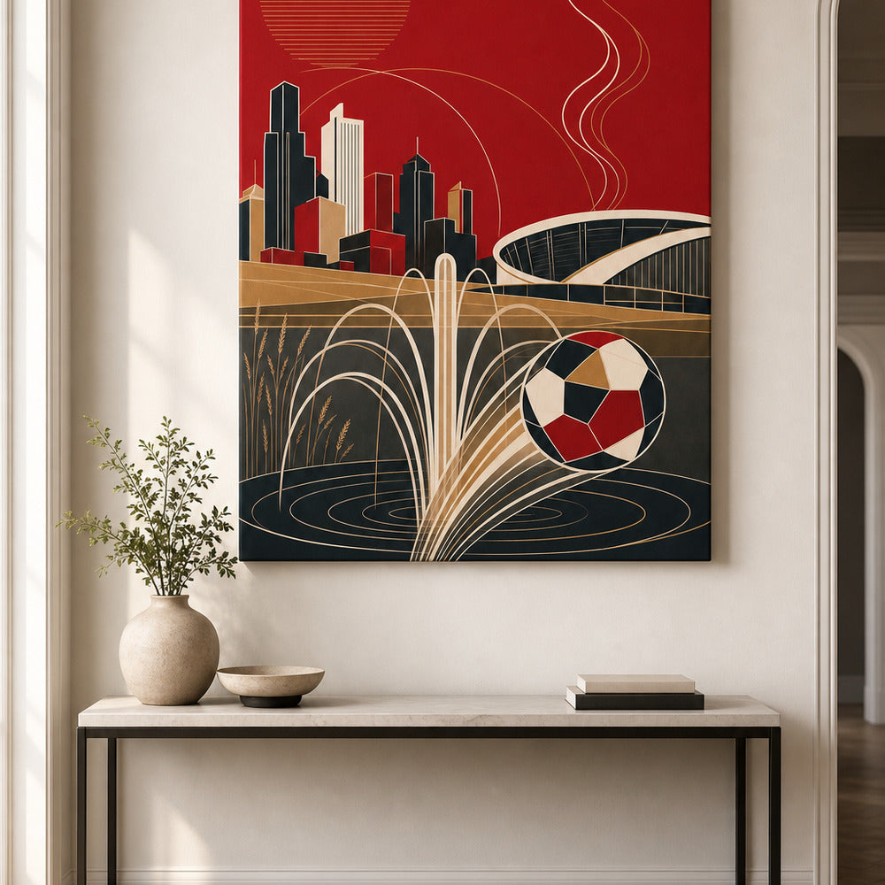 Kansas City 2026 World Stage Soccer Canvas Wall Art wall entry