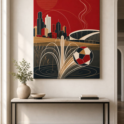 Kansas City 2026 World Stage Soccer Canvas Wall Art wall entry