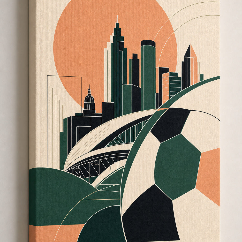 Atlanta 2026 World Stage Soccer Canvas Wall Art detail