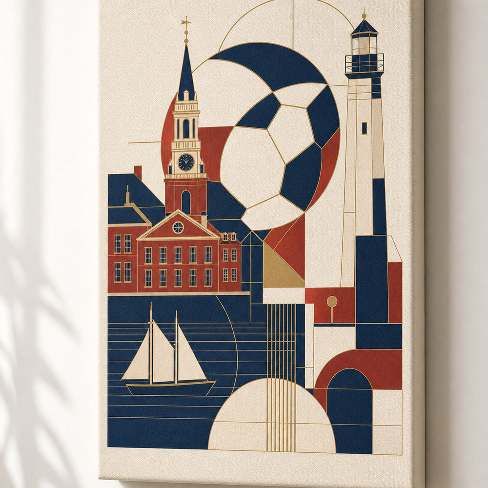 Boston 2026 World Stage Soccer Canvas Wall Art detail