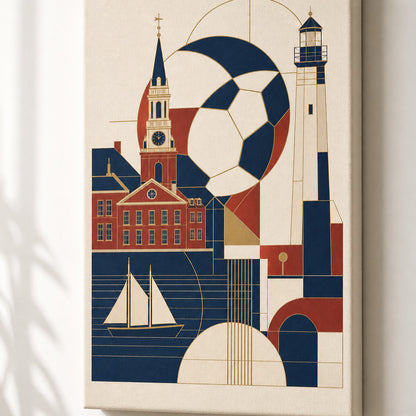 Boston 2026 World Stage Soccer Canvas Wall Art detail