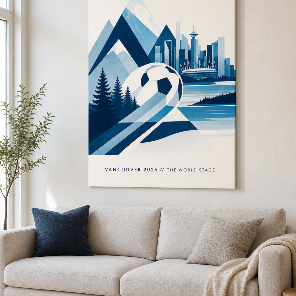 Vancouver 2026 World Stage Soccer Canvas Wall Art sku 30x40