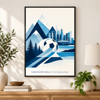 Vancouver 2026 Soccer Canvas Painting for Game Room Decor | black_independent_close