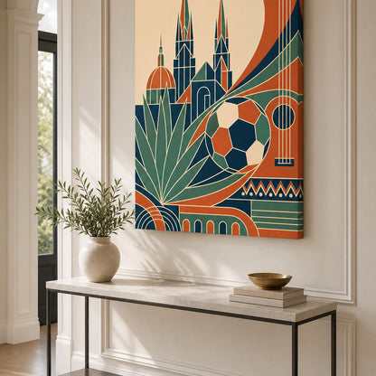 Guadalajara 2026 World Stage Soccer Canvas Wall Art wall entry