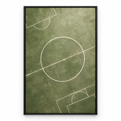 Morandi Green Pitch Geometry Canvas Painting Wall Decor | black_sku