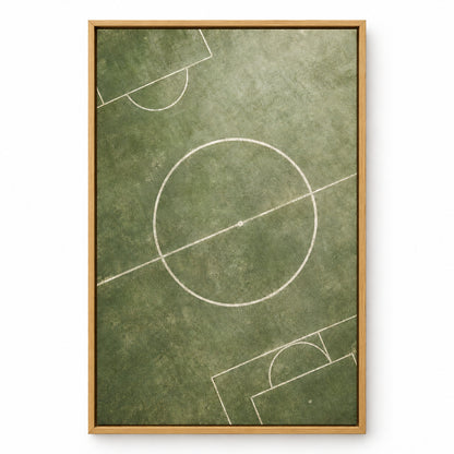 Morandi Green Pitch Geometry Canvas Painting Wall Decor | brown_sku