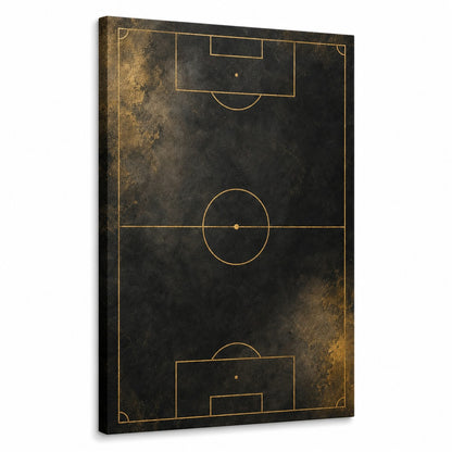 Black Gold Pitch Geometry Modern Canvas Painting Wall Decor - modern wall decor by JOJOShop
