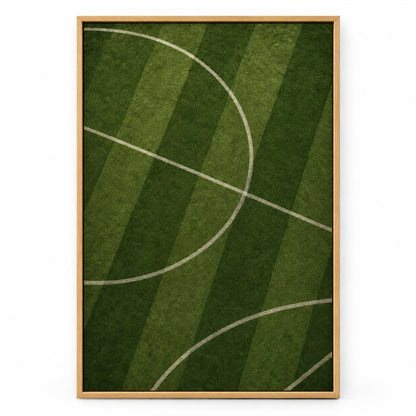 Deep Olive Pitch Geometry Modern Canvas Painting Wall Decor | brown_sku
