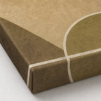 Sandstone Pitch Geometry Canvas Wall Art canvas texture detail