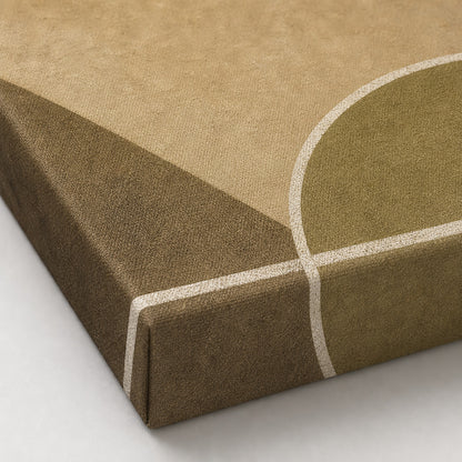 Sandstone Pitch Geometry Canvas Wall Art canvas texture detail