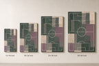 Morandi Blocks Pitch Geometry Canvas Wall Art canvas size comparison