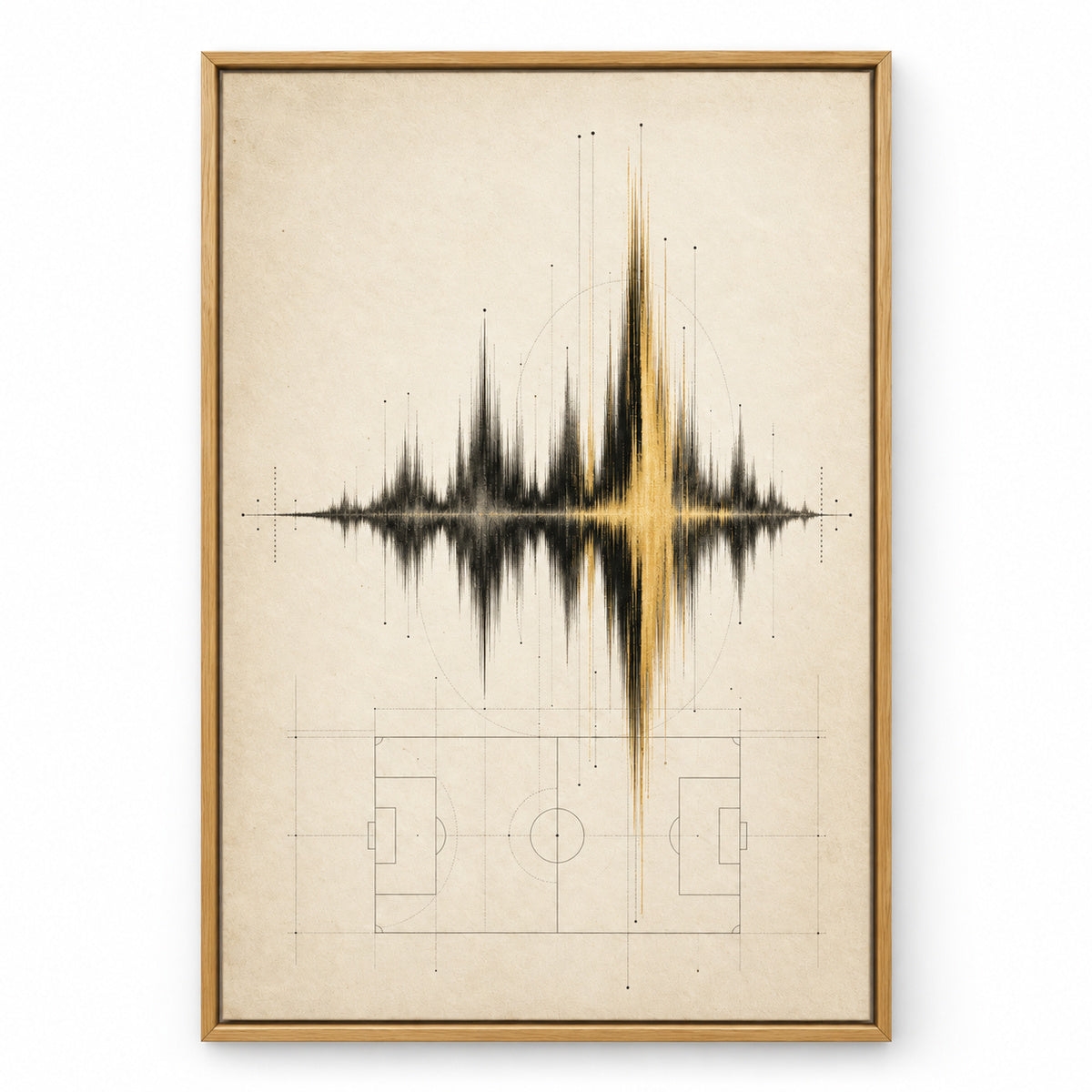 Ivory Archive Soundwave Modern Canvas Painting Wall Decor | brown_sku