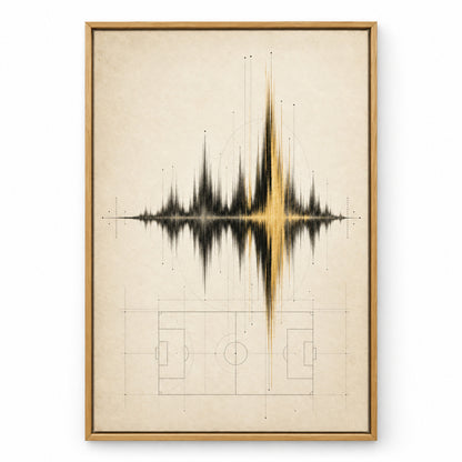 Ivory Archive Soundwave Modern Canvas Painting Wall Decor | brown_sku