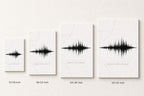 Minimal White Soundwave Soccer Canvas Wall Art canvas size comparison