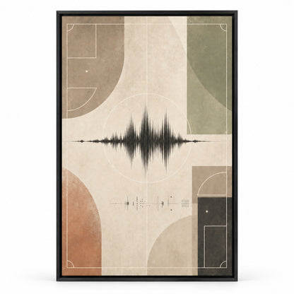 Morandi Soundline Canvas Painting for Modern Wall Decor | black_sku