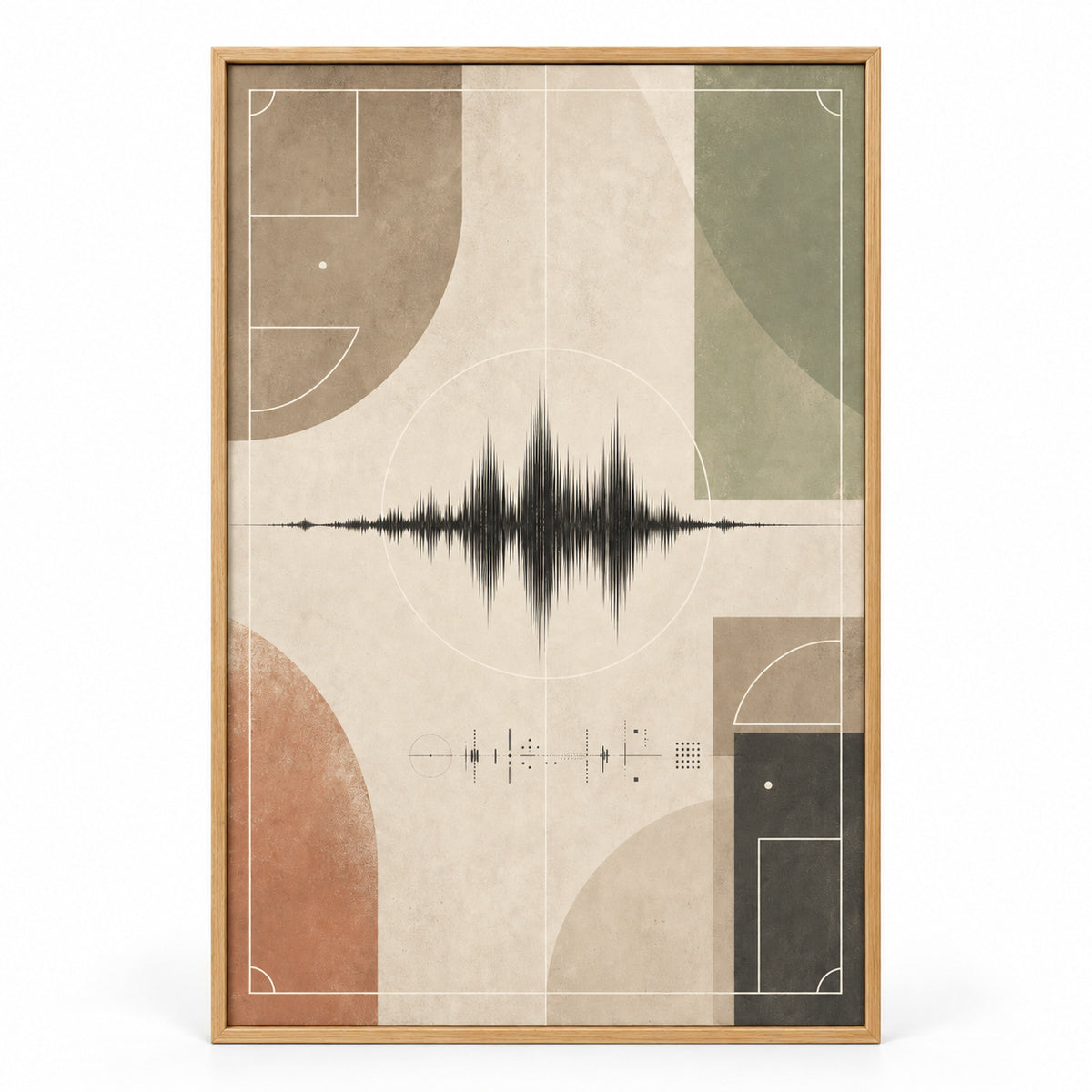 Morandi Soundline Canvas Painting for Modern Wall Decor | brown_sku