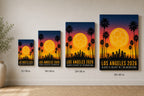 Los Angeles 2026 Golden Stage Soccer Canvas Wall Art 04 canvas size comparison