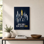 New York New Jersey 2026 Hudson Ambition Soccer Canvas Wall Art 01 12×18 inch thin wrapped canvas wall mockup