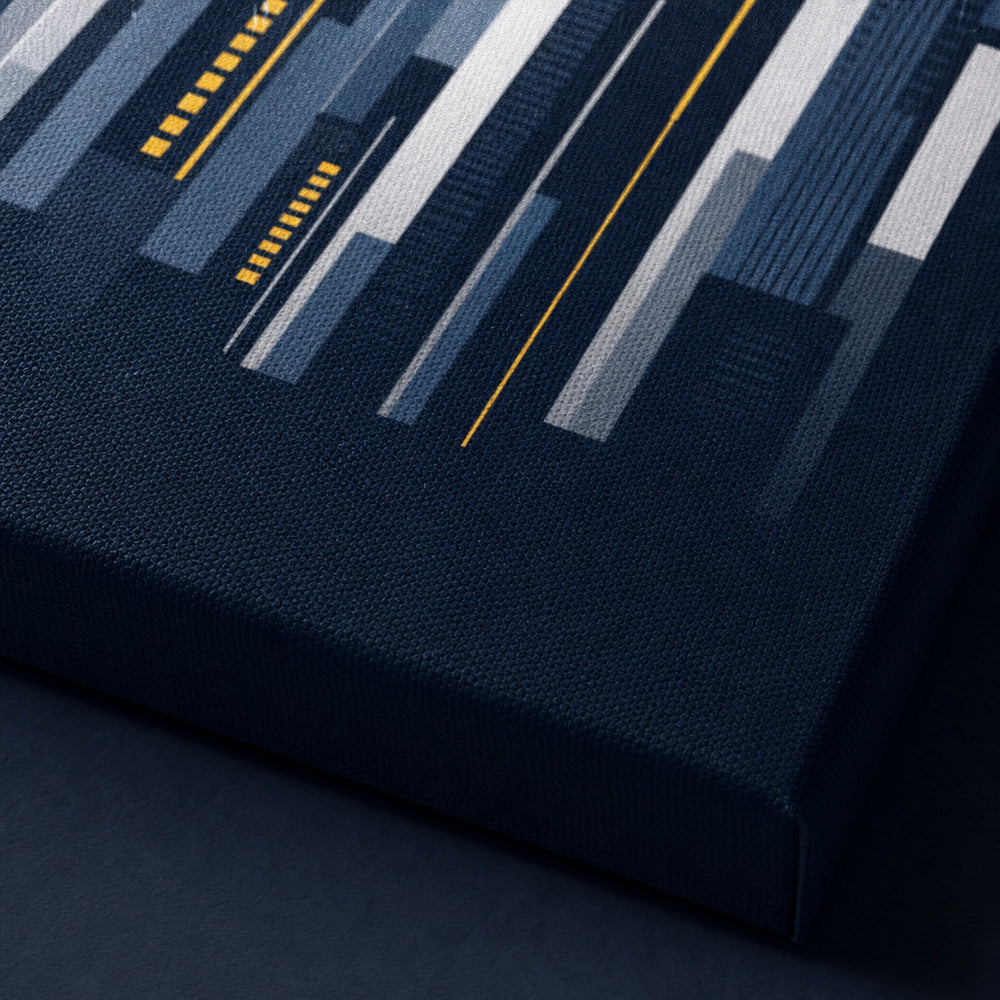 New York New Jersey 2026 Hudson Ambition Soccer Canvas Wall Art 02 close-up canvas texture and wrapped edge detail