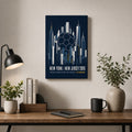 New York New Jersey 2026 Hudson Ambition Soccer Canvas Wall Art 02 12×18 inch thin wrapped canvas wall mockup