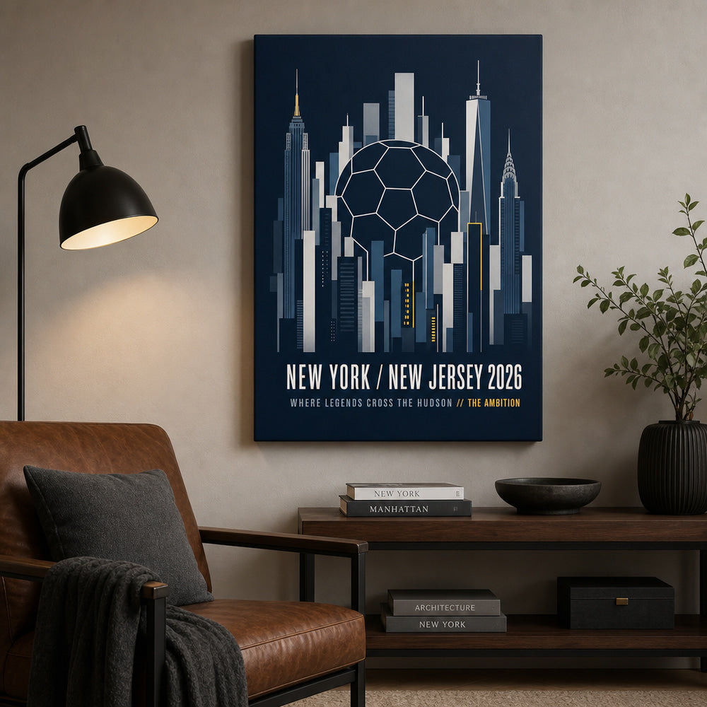 New York New Jersey 2026 Hudson Ambition Soccer Canvas Wall Art 02 18×24 inch wrapped canvas wall mockup