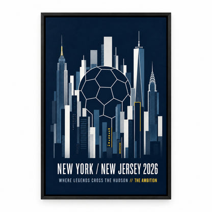 NY NJ Hudson Ambition 02 Soccer Canvas Wall Art | black_sku