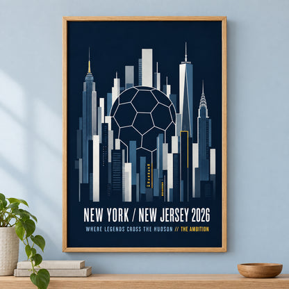 NY NJ Hudson Ambition 02 Soccer Canvas Wall Art | brown_independent_close