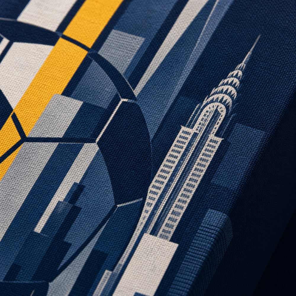 New York New Jersey 2026 Hudson Ambition Soccer Canvas Wall Art 03 close-up canvas texture and wrapped edge detail