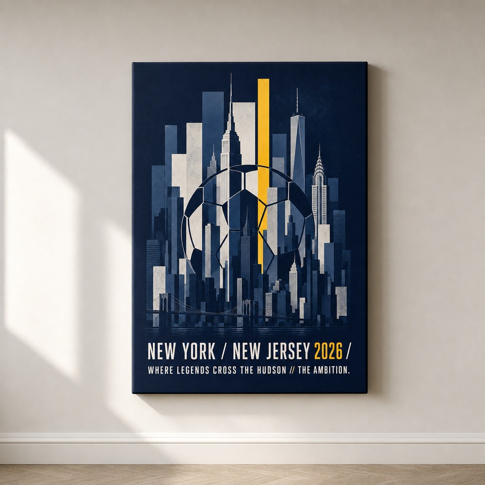 New York New Jersey 2026 Hudson Ambition Soccer Canvas Wall Art 03 18×24 inch wrapped canvas wall mockup