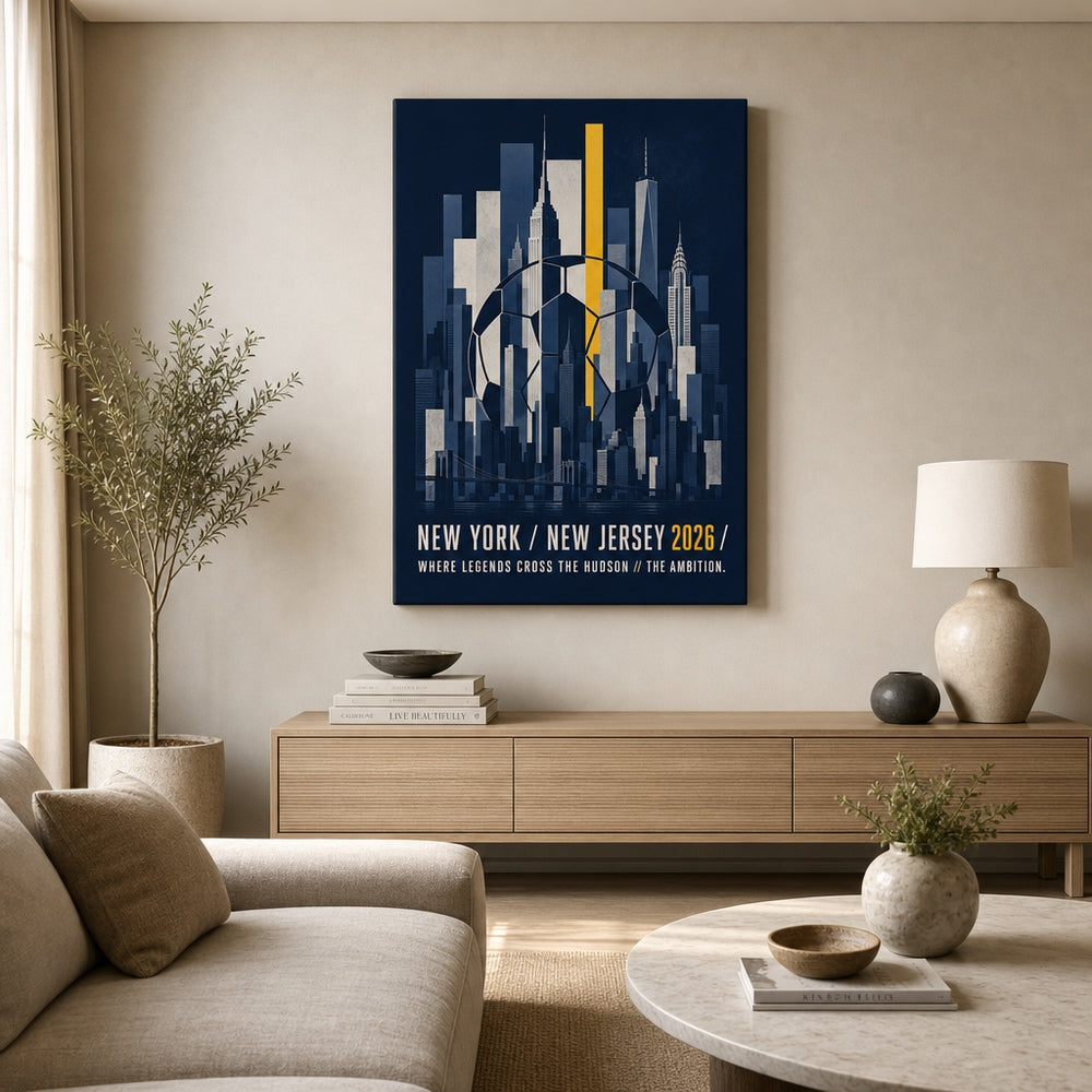New York New Jersey 2026 Hudson Ambition Soccer Canvas Wall Art 03 24×36 inch wrapped canvas wall mockup