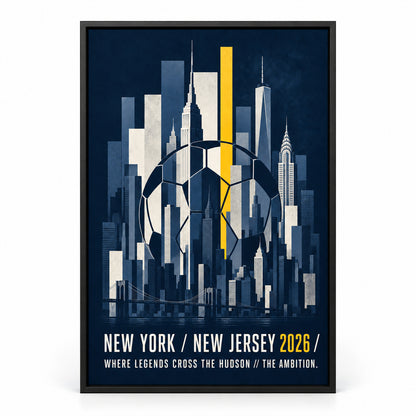 NY NJ Hudson Ambition 03 Soccer Canvas Wall Art | black_sku