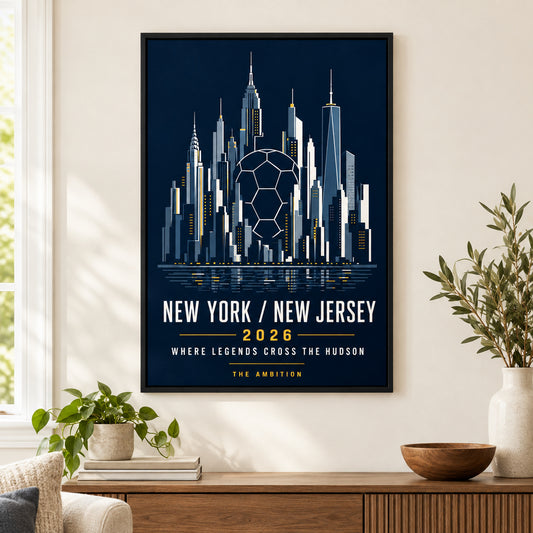 NY NJ Hudson Ambition 04 Soccer Canvas Wall Art | black_independent_close