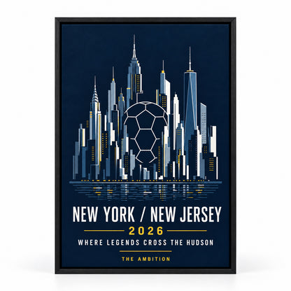 NY NJ Hudson Ambition 04 Soccer Canvas Wall Art | black_sku