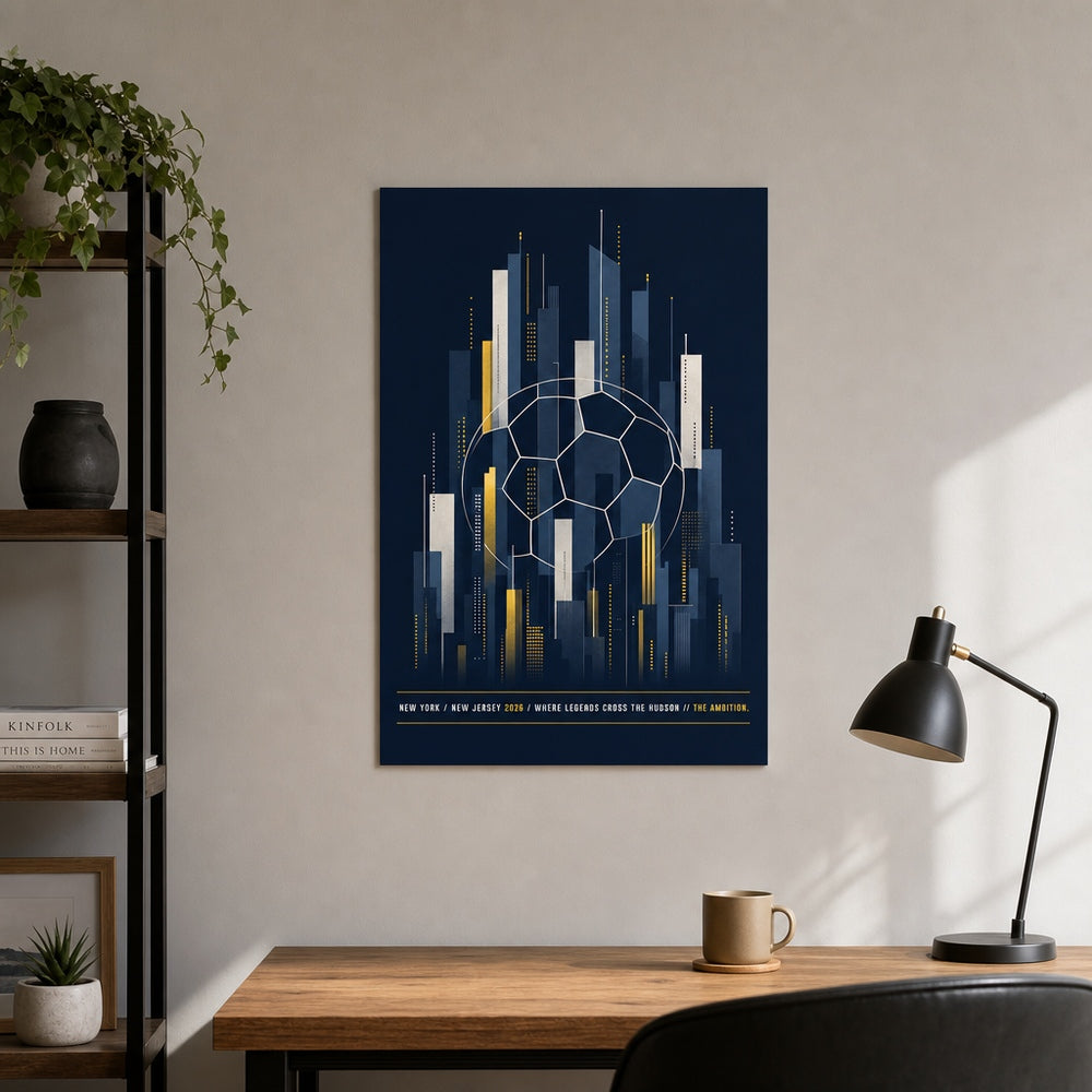 New York New Jersey 2026 Hudson Ambition Soccer Canvas Wall Art 05 18×24 inch wrapped canvas wall mockup
