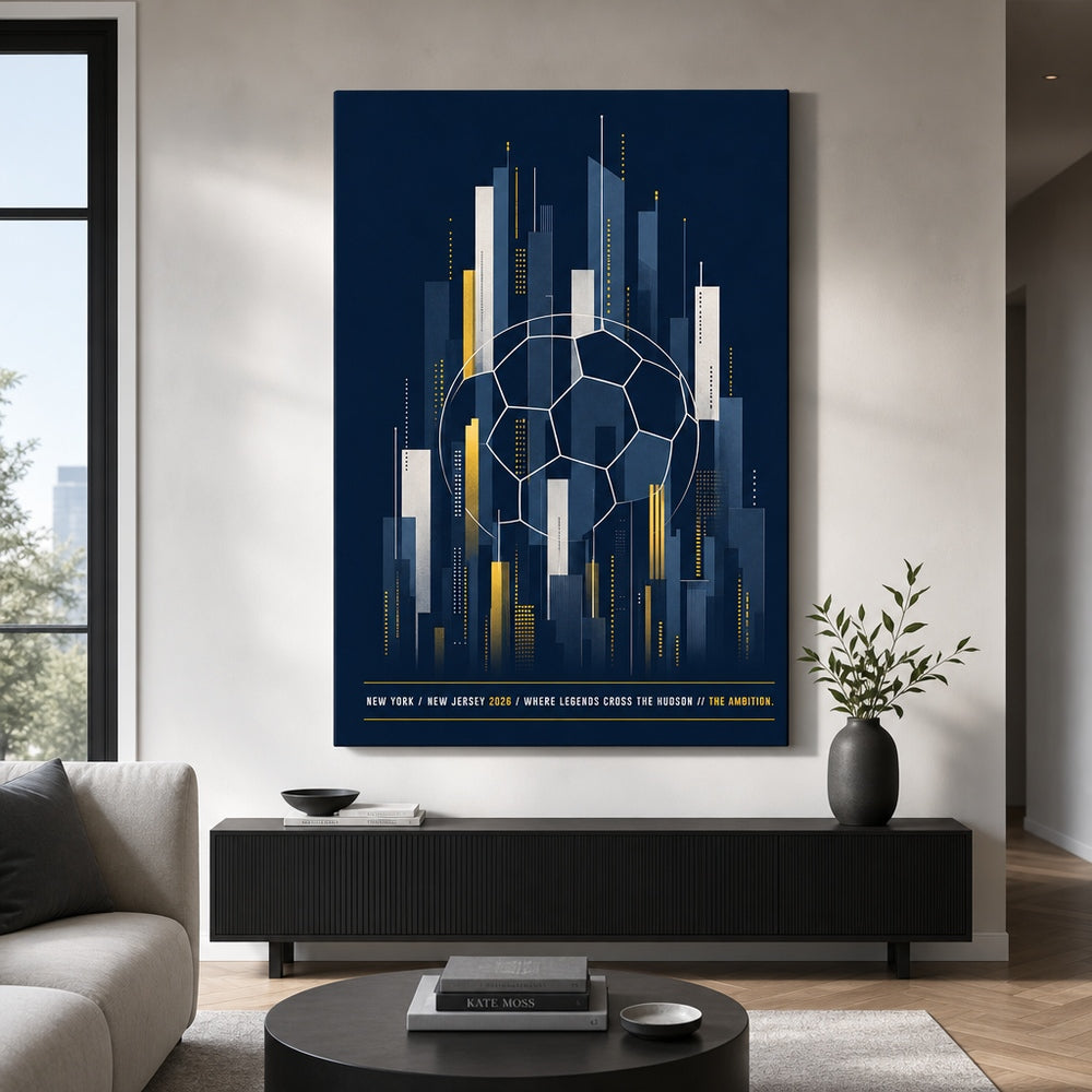 New York New Jersey 2026 Hudson Ambition Soccer Canvas Wall Art 05 24×36 inch wrapped canvas wall mockup