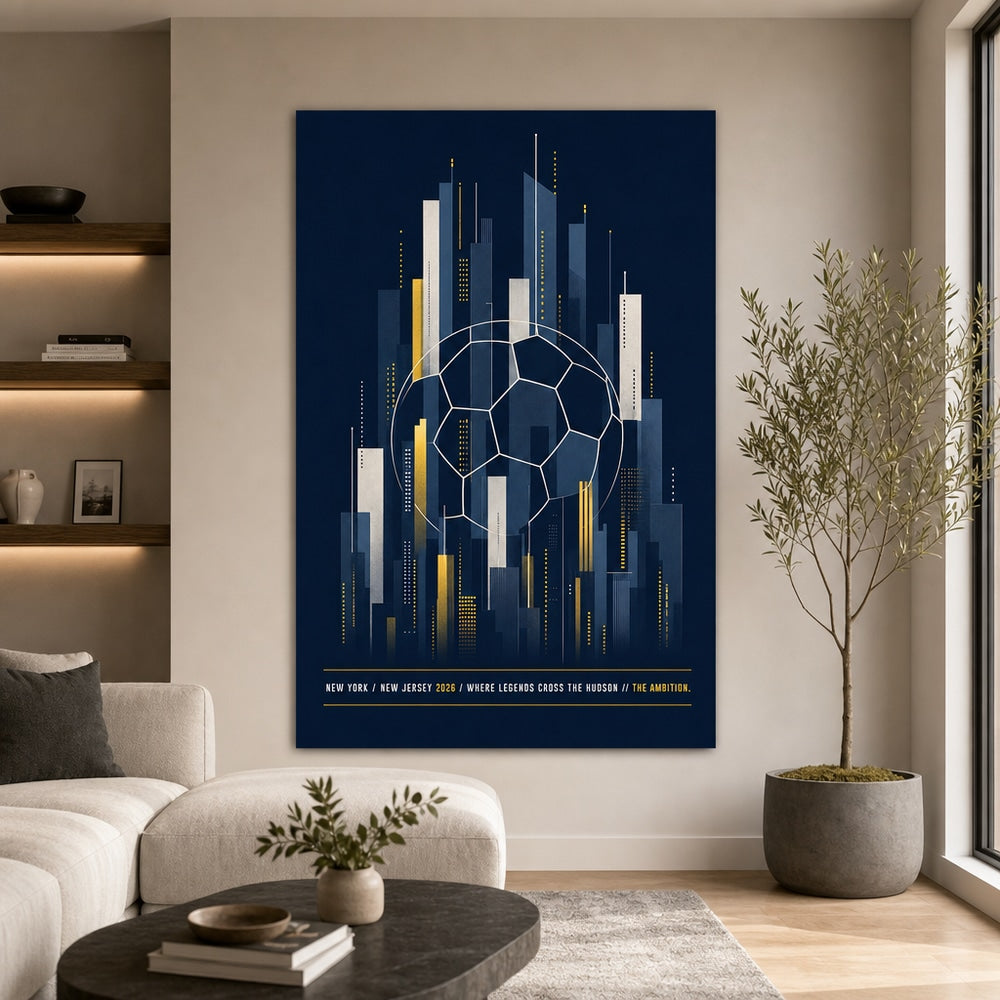 New York New Jersey 2026 Hudson Ambition Soccer Canvas Wall Art 05 30×40 inch wrapped canvas wall mockup