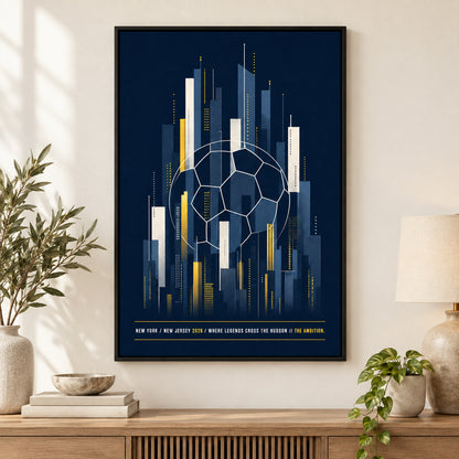 NY NJ Hudson Ambition 05 Soccer Canvas Wall Art | black_independent_close