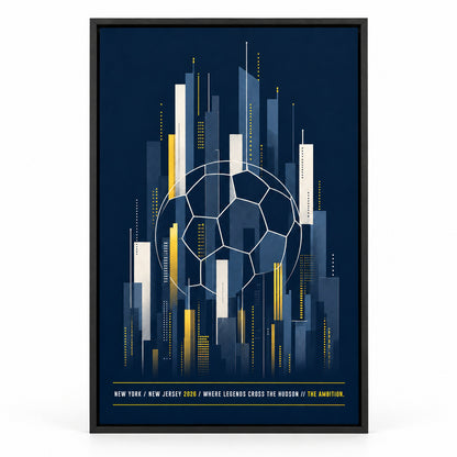NY NJ Hudson Ambition 05 Soccer Canvas Wall Art | black_sku