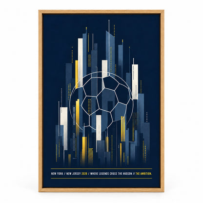 NY NJ Hudson Ambition 05 Soccer Canvas Wall Art | brown_sku