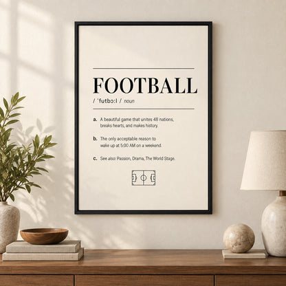 Football Definition 01 Soccer Canvas Wall Art | black_independent_close