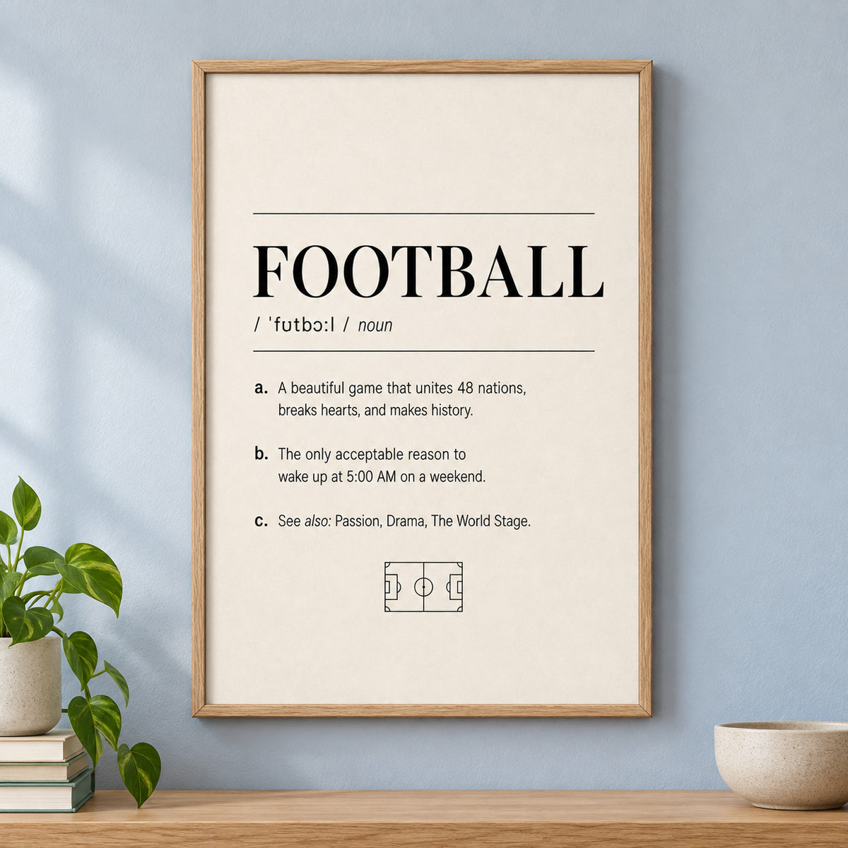 Football Definition 01 Soccer Canvas Wall Art | brown_independent_close