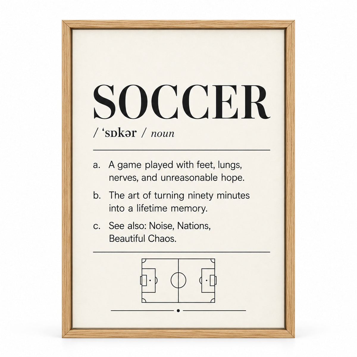 Soccer Definition 03 Soccer Canvas Wall Art | brown_sku