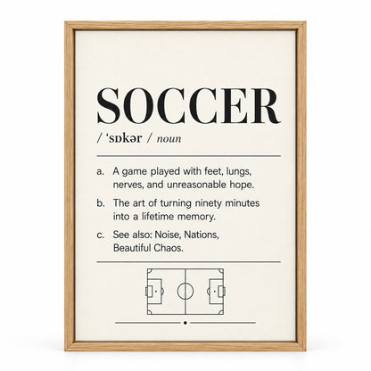 Soccer Definition 03 Soccer Canvas Wall Art | brown_sku