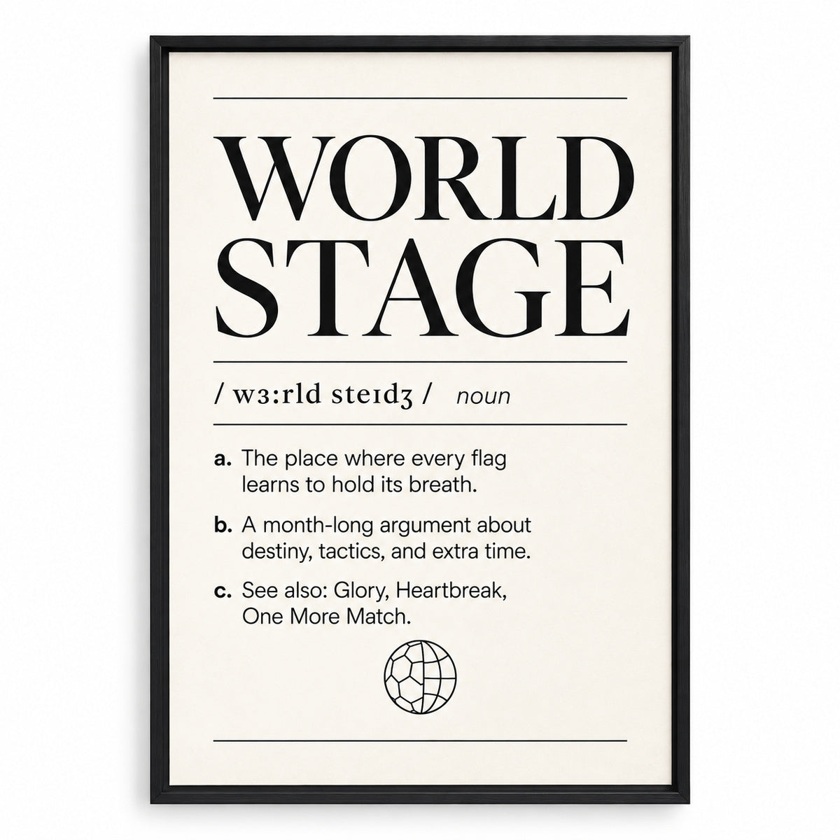World Stage Definition 04 Soccer Canvas Wall Art | black_sku