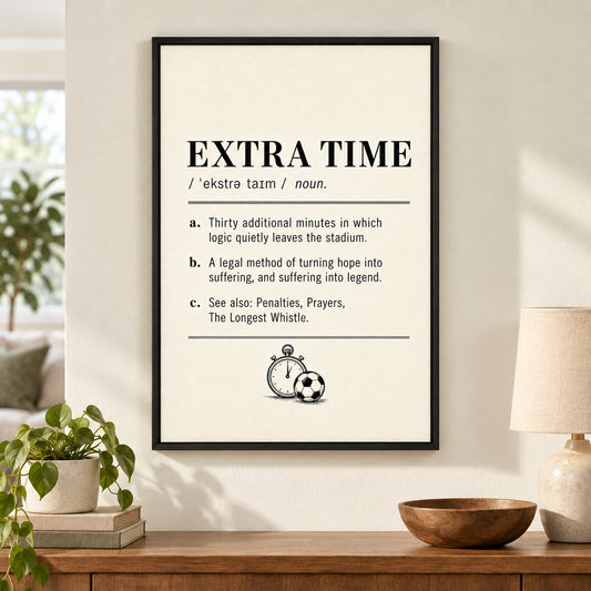 Extra Time Definition 05 Soccer Canvas Wall Art | black_independent_close