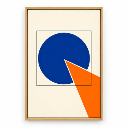 Breakthrough Circle Boundary Bauhaus Canvas Wall Art | brown_sku