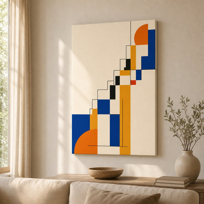 Order to Growth Stairs Bauhaus Canvas Wall Art - 02_wall_scene